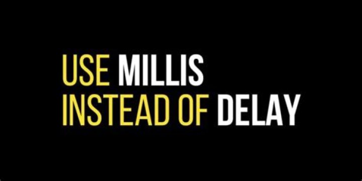 How do you use Millis instead of delay?