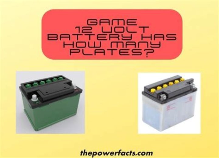 How many plates are in a 12v battery?